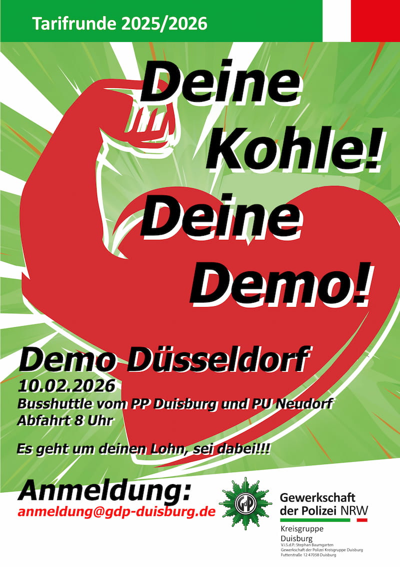 Plakat Demo-Aufruf