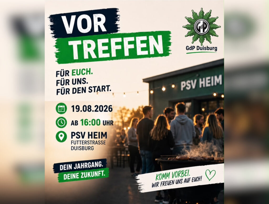 Plakatankündigung Vortreffen 2026
