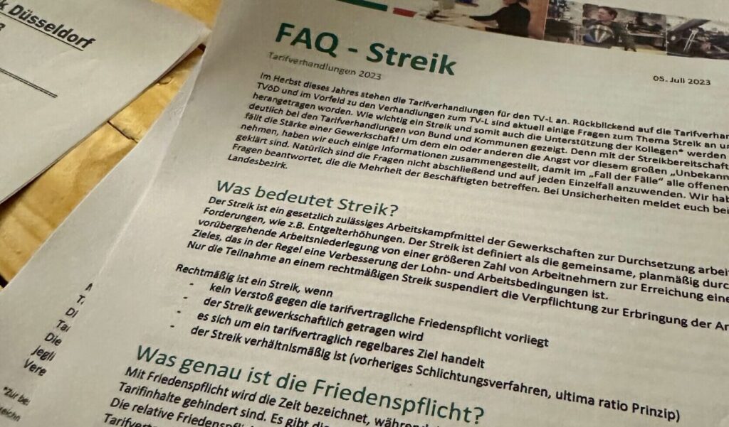FAQ Streik